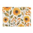 thumbnail image 7 of Yayeee Bath Rug for Bathroom Floor Non Slip Rectangle Fluffy Soft Absorbent Mat, 16"x24", Watercolor Sunflowers, 7 of 7