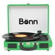 thumbnail image 1 of Tocadiscos Bluetooth Tipo Maletín Portátil Bonn verde, 1 of 4