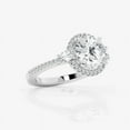 thumbnail image 2 of Zoya Jewel Round Cut 2.1 Ct Diamond Rings - 14K White Gold Plated Women’s Rings - Wedding Engagement Promise Jewelry - Solitaire Accent Ring for 9th Anniversary, 2 of 2