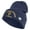 Navy, variant on U.S. Army 1st Infantry Division Logo Embroidered 12 Inch Solid Knit Cuff Long Beanie Made in USA - Black OSFM