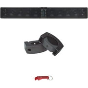Powerbass XL-1250 Bluetooth ATV/UTV 12 Speaker 500 W Soundbar & XL C-Clamps Kit