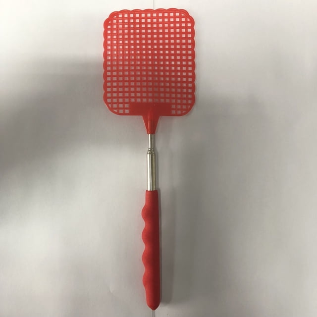 Matamoscas retráctil para matar insectos y mosquitos Control de plagas Raqueta retráctil, negro y rojo, 26-73 cm LingWen 1327534088809