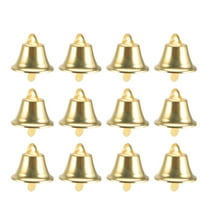 100pcs Mini Christmas Bells Ornaments 16mm Handmade Decorative Hanging Pendants for Holiday Tree Decor Supplies