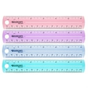 6" Plastic Ruler, Assorted Colors (No Color Choice)