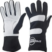 Black Nomex Racing Gloves-Single Layer-XL