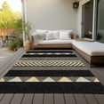 thumbnail image 6 of Addison Rugs Chantille Indoor/Outdoor Transitional Southwest Black Washable Rectangle Rug, 10' x 14', 6 of 6