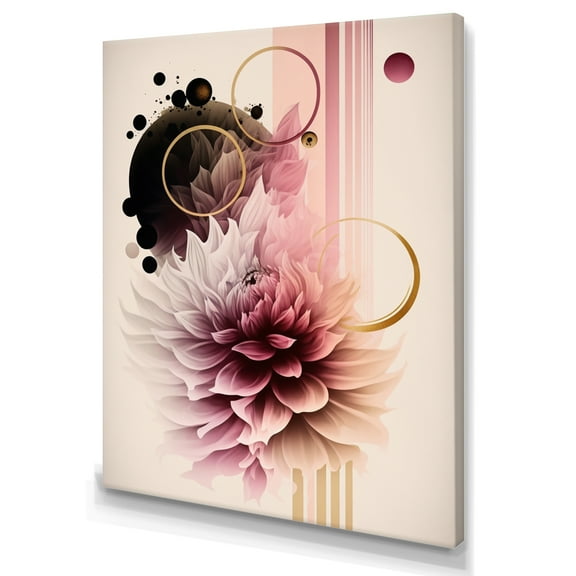 Designart Hyperrealistic Dahlia Flowers II Canvas Wall Art