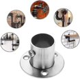 thumbnail image 2 of 2 Pieces Stainless Steel Round Tube Bracket, Wardrobe Rod Holder -dd, 2 of 5