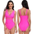 thumbnail image 6 of FJUCHAI Womens One Piece Swimsuits Deep V Neck Swimwear，Bathing Suits Bathing Suit for Women S-XXL, 6 of 9