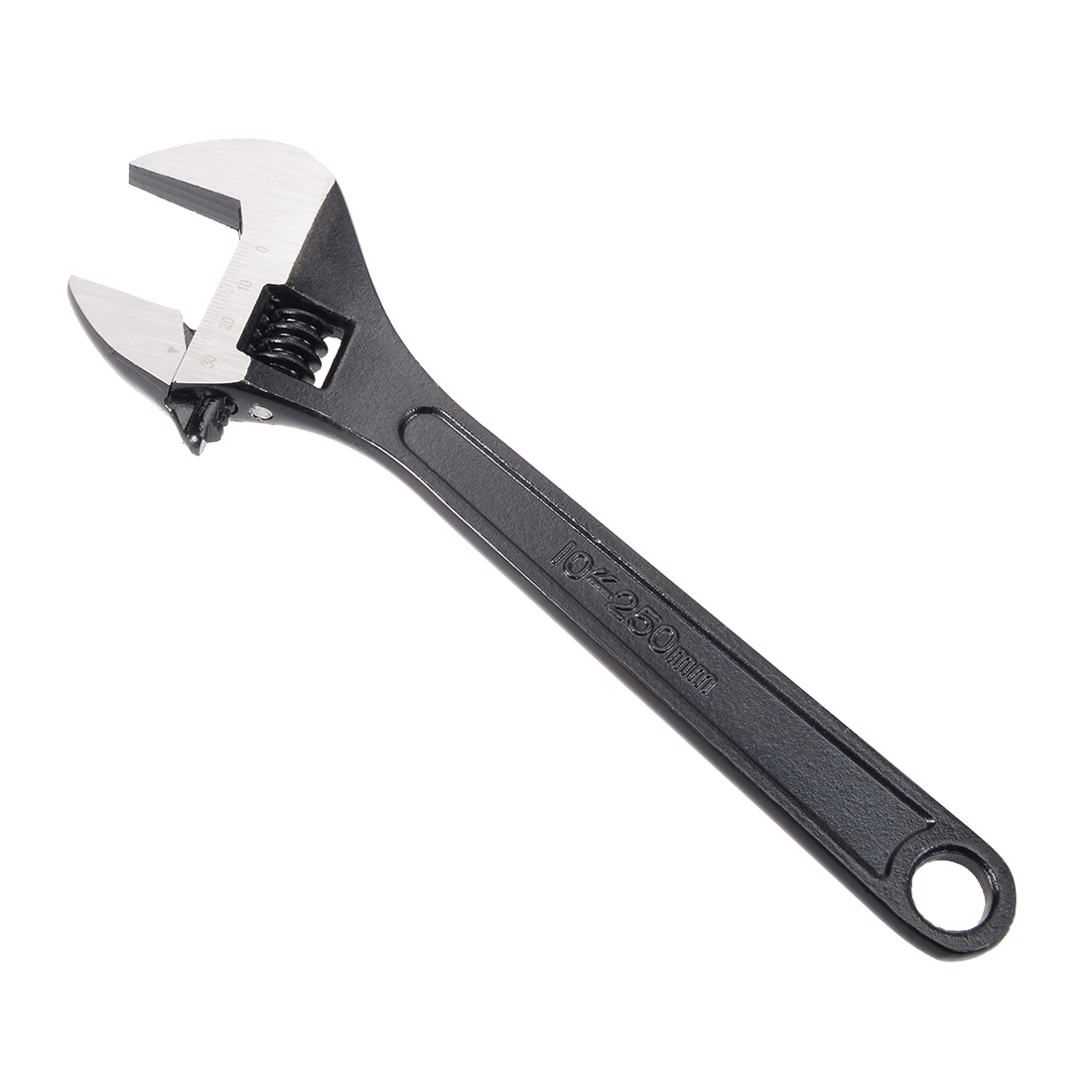 10Inch Length 30mm Opening Adjustable Wrench Black Oxide Finish
