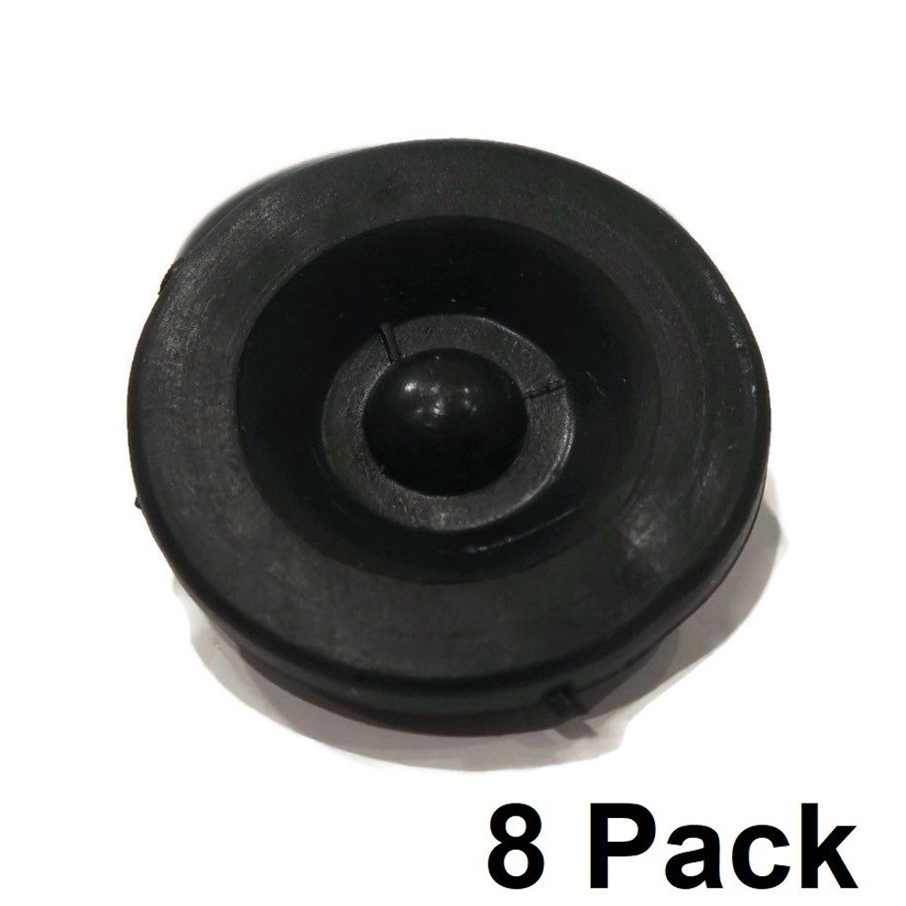 (8) New RUBBER GREASE PLUG Hub Dust Caps for Dexter EZ Lube Trailer Camper Axle by The ROP Shop