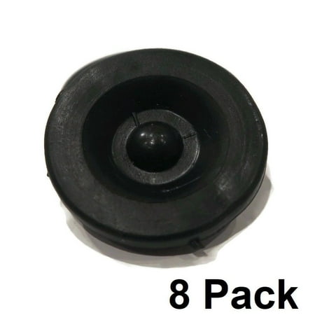 (8) New RUBBER GREASE PLUG Hub Dust Caps for Dexter EZ Lube Trailer Camper Axle by The ROP