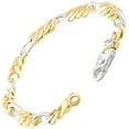 thumbnail image 2 of Pompeii Men's Figaro Link 14k Gold (43gram) or Platinum (69gram) 8mm Bracelet 8.5" (,), 2 of 3