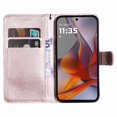 thumbnail image 2 of Wallet Case for Motorola MOTO G75 5G Flip Cover with Card Slots, Magnetic Stand & Strap Pink, 2 of 5