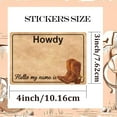 thumbnail image 2 of 120 Pcs Western Cowboy Name Tag Stickers Wild Wild West Adhesive Student Name Tags - 2×3 inch Cowboy Name Tag Stickers (2x3inch), 2 of 3