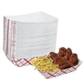 thumbnail image 1 of Food Trays Mr Miracle, papel cuadriculado rojo y blanco, 2,27 kg, paquete de 100, 1 of 8