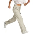 thumbnail image 5 of Inleife Womens Lightweight Quick Dry Straight Leg Pants Elastic Drawstring Waist Casual Outdoor Pants, 5 of 6