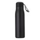 thumbnail image 1 of Botella de agua de acero inoxidable con aislamiento al vacío, termo, botella deportiva reutilizable, color negro, 1 of 4