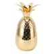 thumbnail image 2 of Coctelera con forma de piña, acero inoxidable, superficie lisa pulida, 500 ml, para barra casera, color dorado, 2 of 10