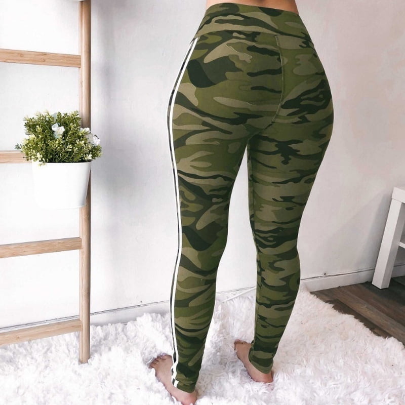 Army Camo Yoga Leggings  Raised Waistband  Vosenta  Official Shop