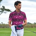 thumbnail image 3 of Balery Snowflakes And Christmas Camisa Polo de Hombre con Estampado, de Manga Corta y Tejido Medio, Camisa Tipo Golf Polo-XX-Large, 3 of 6