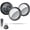 Black, variant on Bluetooth Tracker, Smart Air Tracker Tags-4 Pack, Key Finder and Item Locator Works with Apple Find My (iOS Only), with Protective Case/Key Ring/Lanyard, Tracker Tag for Keys/Luggage/Wallet, etc.