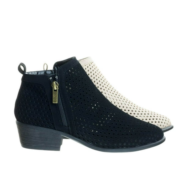 circle heel booties