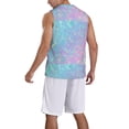 thumbnail image 2 of Sikiie Fantasy Gradient Basketball Jersey Reversible Men's Mesh Athletic Sports Shirts Training Practice S-4XLXX-Large, 2 of 6