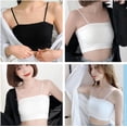thumbnail image 5 of MANJIAMEI Women Tube Top Bras Bandeau with Straps Removable Padded Camisole Bralette Sleeping Bras for Girls 2 Pack, 5 of 7