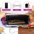 thumbnail image 6 of Mutably Womens Satin Evening Clutch Wedding Party Purse Cocktail Handbags (Purple), 6 of 10