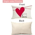 thumbnail image 2 of Valentine Day Love Lumbar Pillow Covers 12x20 inch Set of 2, Throw Pillow Covers All You Need is Romantic Love Cushion Cases for Home Decor Wedding Bed Sofa Couch, 2 of 6