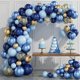 thumbnail image 1 of Arco de globos para cumpleaños con globos azules - Kit de arco de globos azul marino n.° 133, globo dorado y globo de confeti, arco de globos para cumpleaños, baby shower, bodas, 1 of 4