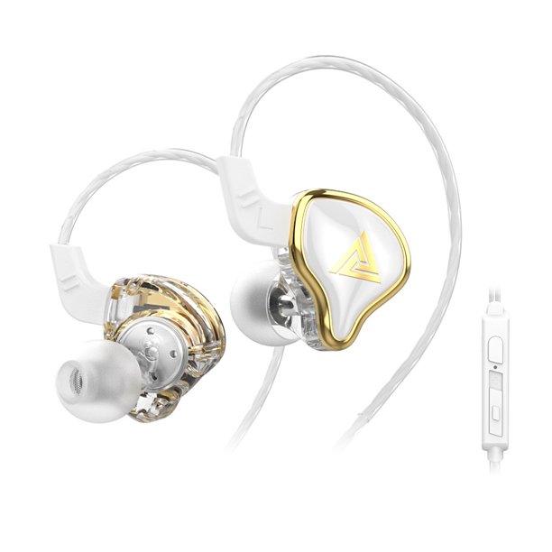 Tholdsy Auriculares con cable en el oído Auriculares para teléfono con reducción de ruido de 3,5 mm con micrófono Auriculares para teléfono Electrónica blanco