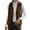 Brown, variant on Spring Savings Clearance Lindreshi Womens Shackets Coat in Clothing Clearance Women Solid Pocket Color Jacket Plush Sleeveless Lapel Loose Coat Top