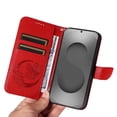 thumbnail image 4 of Wallet Case for Samsung Galaxy S26 Ultra Embossed Butterfly with Strap & Stand Red, 4 of 6
