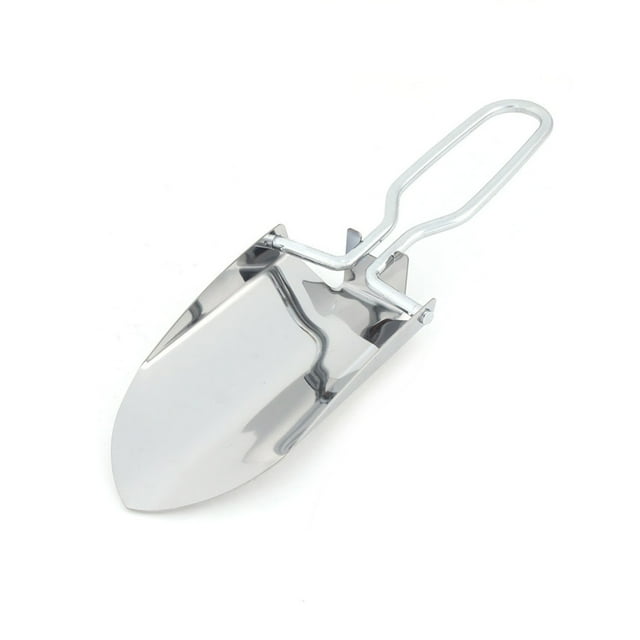 Pala plegable portátil para jardín, pala de acero inoxidable, pala para jardinería y Camping