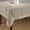 Taupe, variant on Fennco Styles Venetto Lace Trimmed Elegant Tablecloth