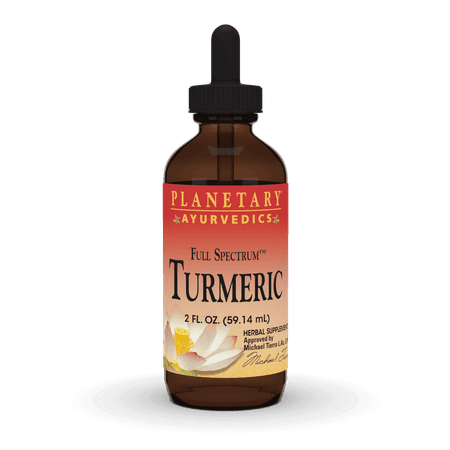 Planetary Herbals Turmeric Full Spectrum Liquid Support for Antioxidant and Healthy Localized Immune Response 2 Ounces