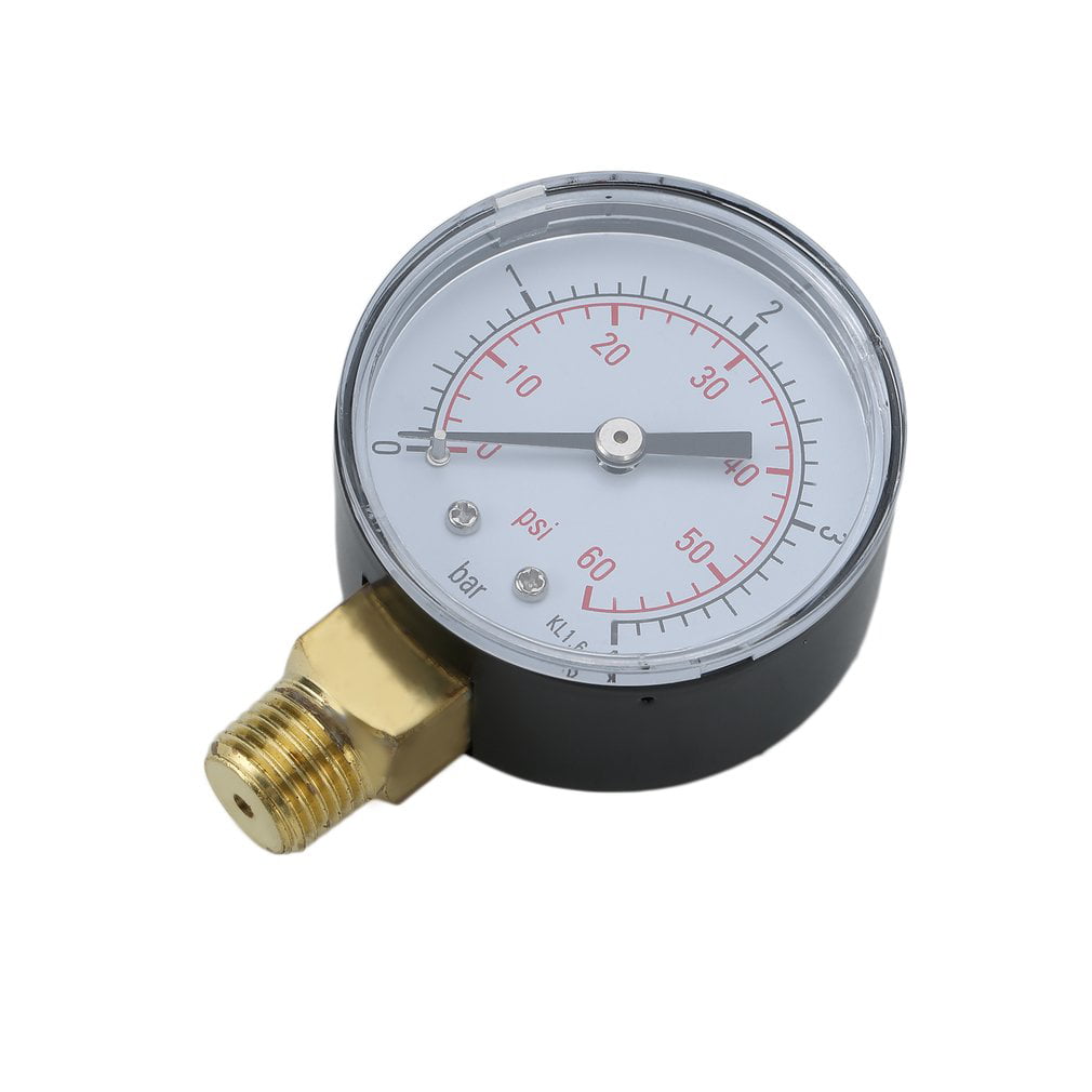 TS-50-4 Practical Pool Spa Filter Water Pressure Gauge Mini 0-60 PSI 0-4 Bar Sid 