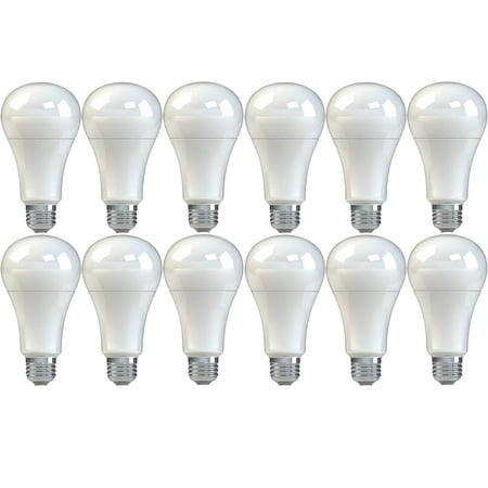 

(12 bulbs) GE Lighting 99202 Frosted General Purpose Classic Shape A21 Daylight LED 16-Watt (100-Watt Replacement) 1520-Lumen Medium Base 12 count