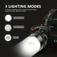 thumbnail image 3 of Lámpara de Cabeza Recargable LED de 990000 Lúmenes, Lámpara de Cabeza con Batería de Larga Duración de 60H con 5 Modos y IPX7 Impermeable y con Zoom, Luz de Cabeza Ajustable a 120° para Adultos, Exte, 3 of 6