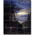 thumbnail image 1 of Ceramic Tile Mural-Albert Bierstadt Landscapes Painting 92. 32" w x 40" h using (20) 8 x 8 ceramic tiles, 1 of 3