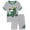 Grey#9527, variant on BOOMNY Toddler Boys Loungewear Outfits Cartoon Graphic Short Sleeve Tshirts Shorts 2 Peice Sleepwear Set Cozy Lightweight Homewear