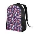 thumbnail image 2 of Haiem white Skull Flower Backpack - Stylish and Durable 15-inch Laptop Backpack with Waterproof Oxford Fabric, 2 of 8