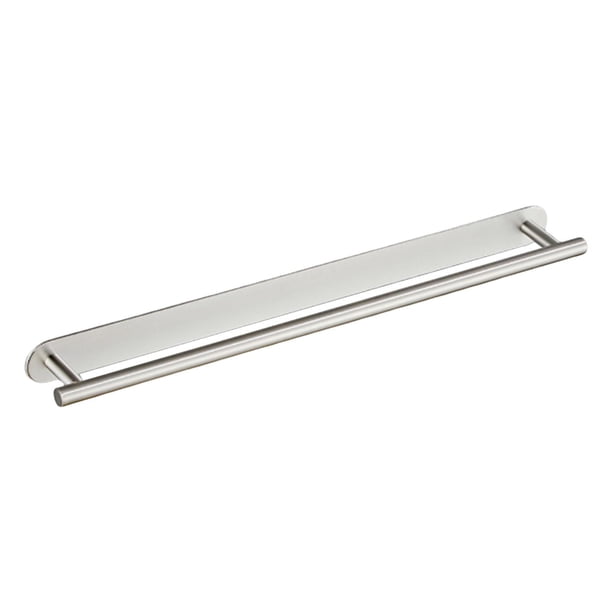 Baño de toallas, soporte para toallas, hardware, montaje en la pared, soporte moderno de barra de estante para baño de baño para el baño del baño Plateado cepillado