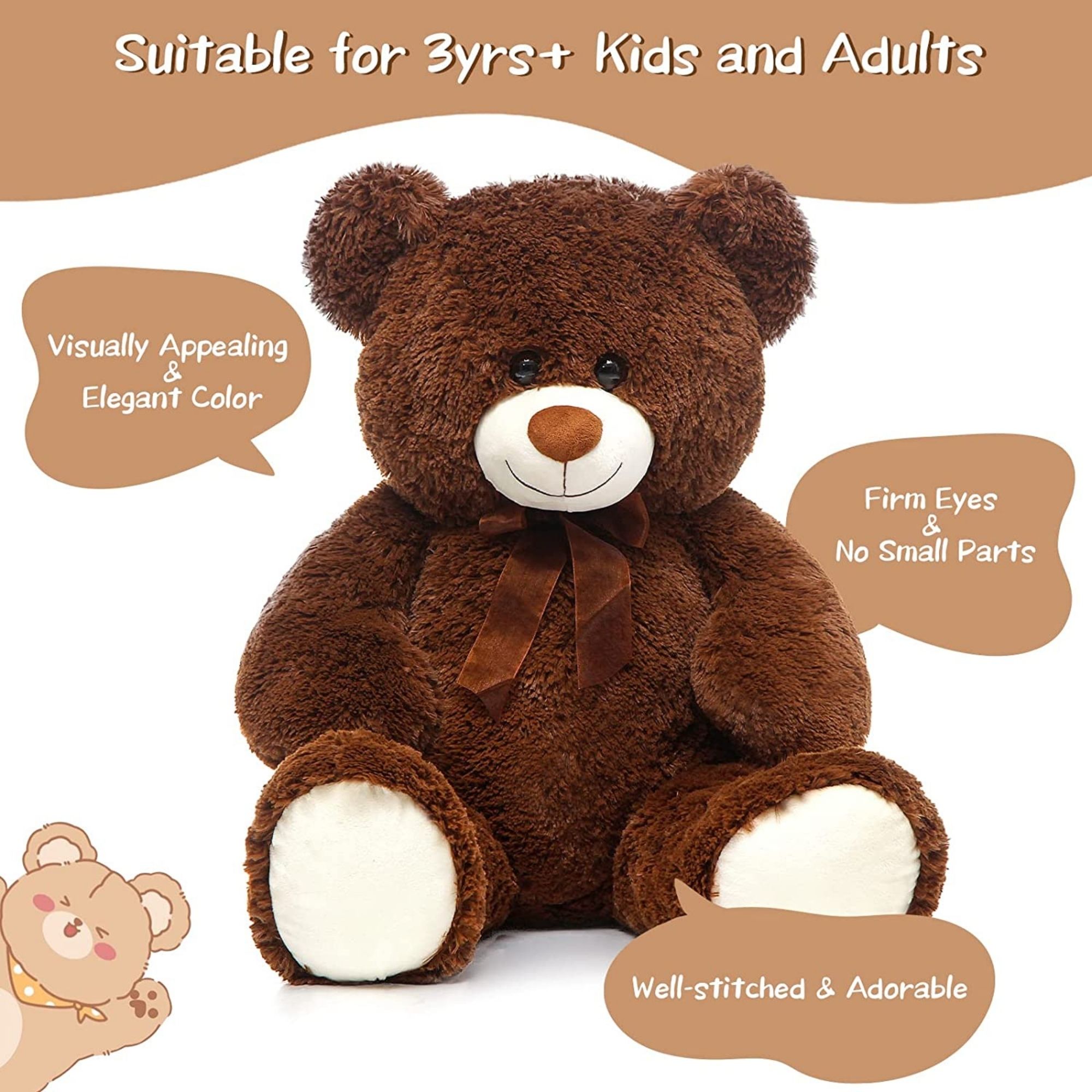 MaoGoLan 35.4-Inch Giant Teddy Bear Plush Toy photo 2