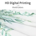 thumbnail image 6 of Small Stall Shower Curtain 36 x 72, Narrow Half Green Plant Leaves Shower Curtain, Spring Watercolor Eucalyptus Leaf Waterproof Fabric Shower Curtain for Bathroom Decor, 6 of 7
