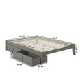 thumbnail image 7 of Colorado Queen Bed with USB Turbo Charger and 2 Extra Long Drawers in Grey, 7 of 7