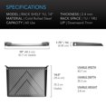 thumbnail image 2 of AC Infinity Vented Cantilever 1U Universal Rack Shelf, 14" Deep, for 19" Equipment Racks. Heavy-Duty 2.4mm Cold Rolled Steel, 60l, 2 of 6