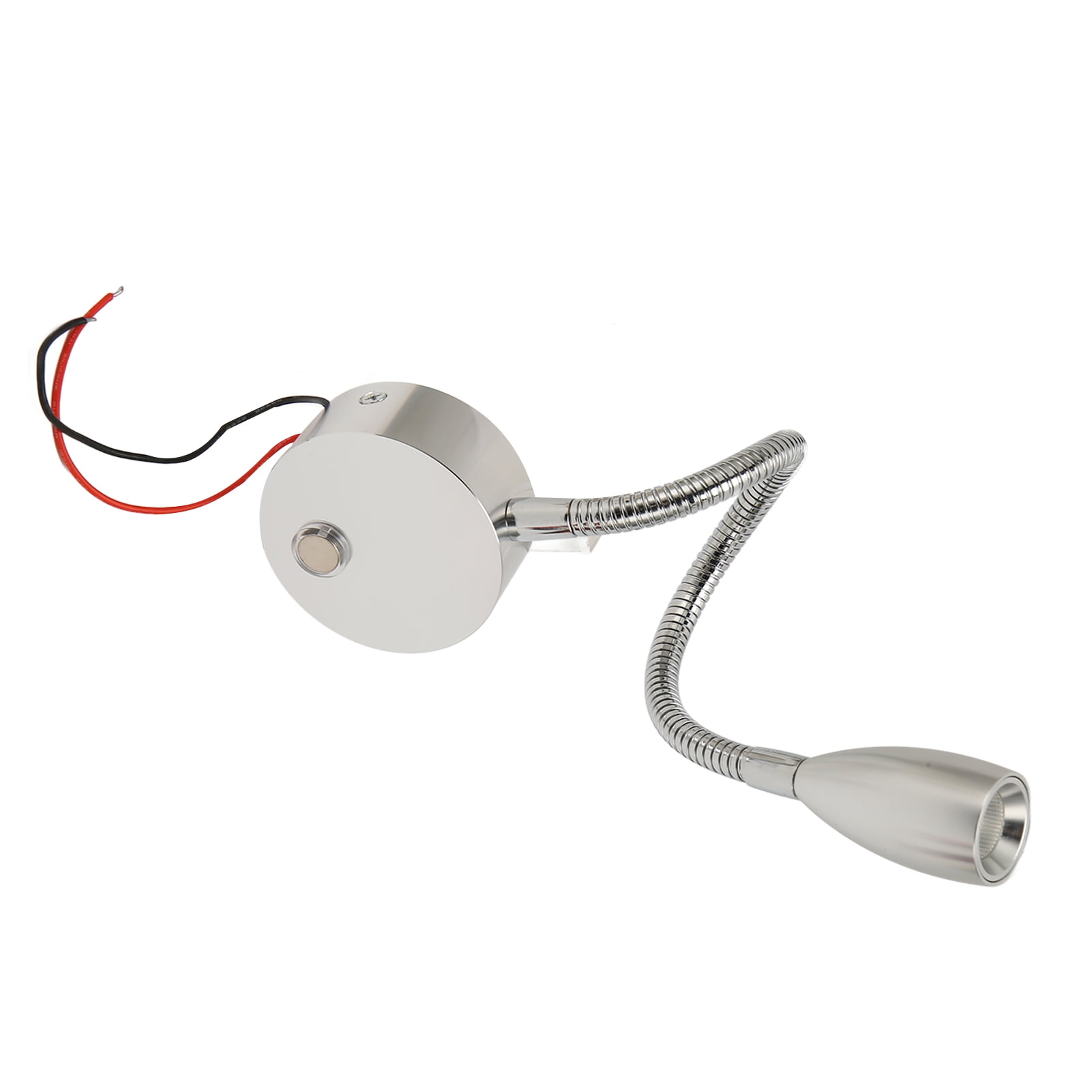 RV LED Reading Light, DC12-24V Dimmable Flexible Gooseneck Bedside